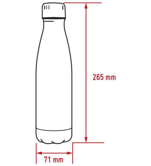 Nerthus : bouteille isotherme 500ml Schtroumpfs turquoise