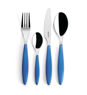 Guzzini: Set de 24 couverts bleu royal