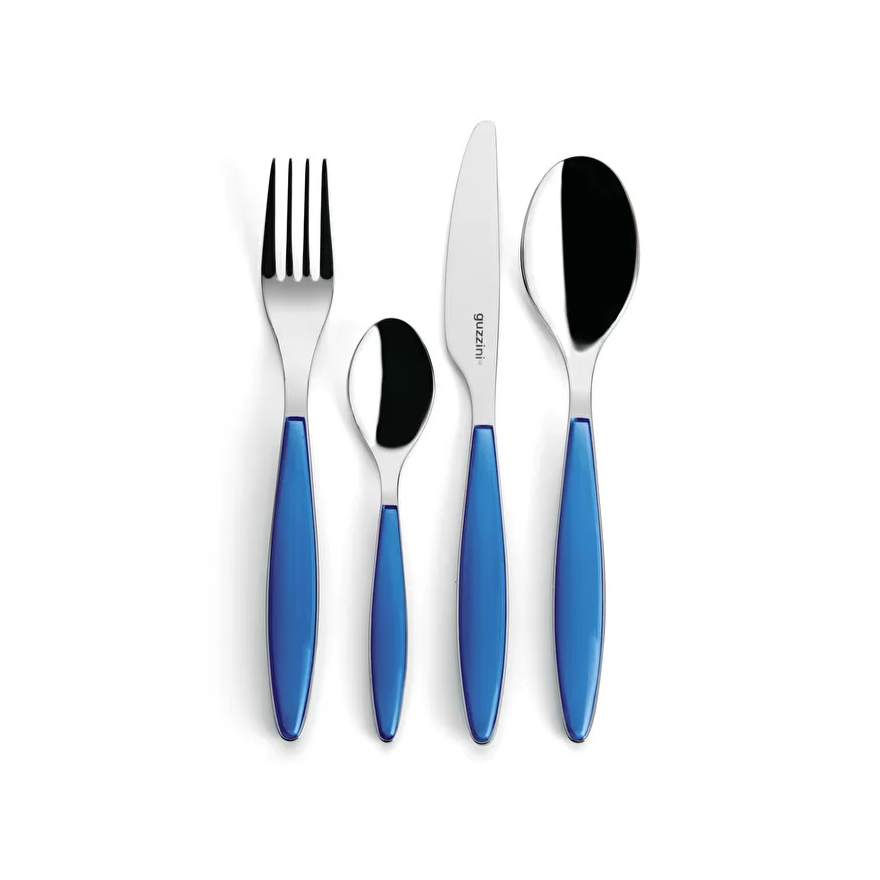 Guzzini: Set de 24 couverts bleu royal