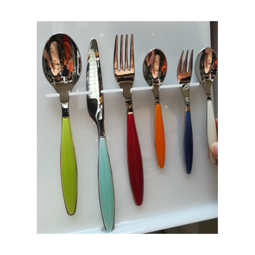 Guzzini - POP Set de 24 Couverts - Jaune Moutarde - 127500206