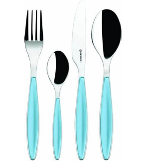 Guzzini: Set de 24 couverts bleu océan