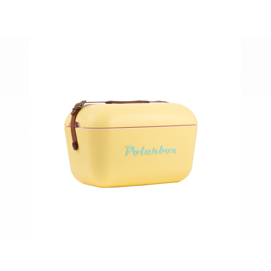 Polarbox: Vintage Retro 20 liter gele koelbox