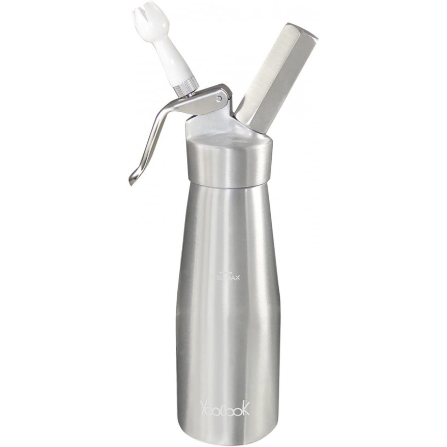 Yoocook: Siphon aluminium 0,5 litre pour pâtisserie