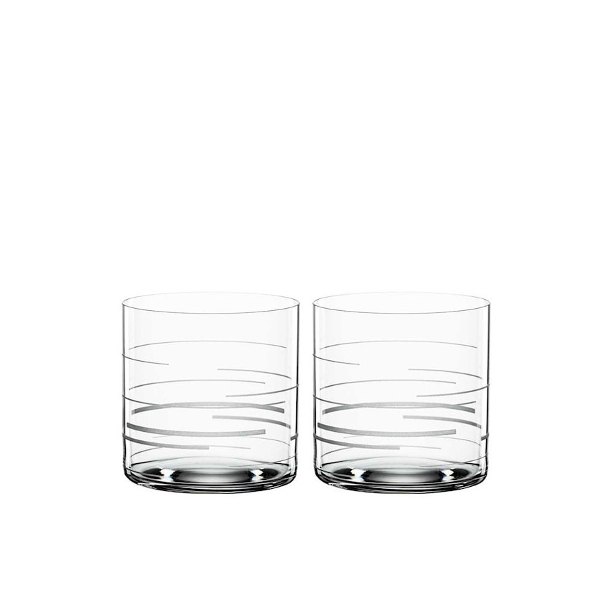 Spiegelau: Signature Drinks Lines Lot de 2 verres à soft/whisky 33cl