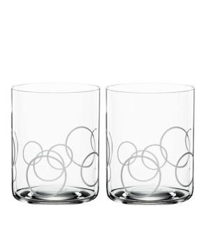 Spiegelau: Signature Drinks Circles Lot de 2 verres à soft/whisky 33cl