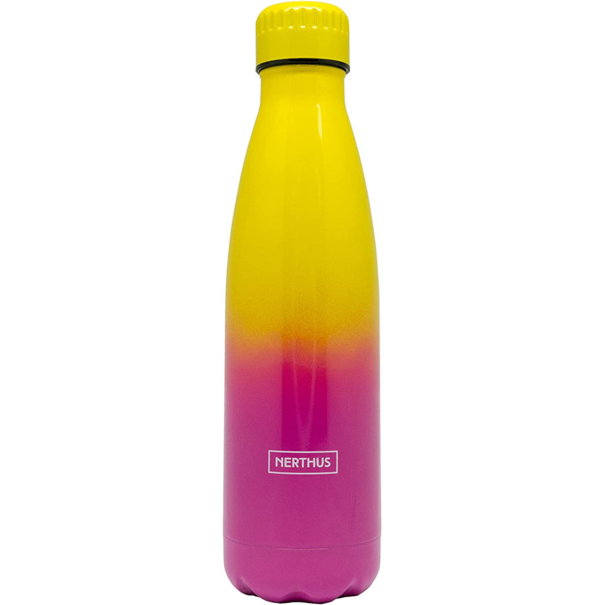 Nerthus: 500ml Thermosfles Bicolor Roze-Geel