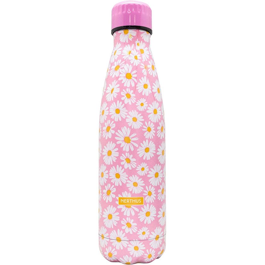 Nerthus : bouteille isotherme 500ml Marguerite rose