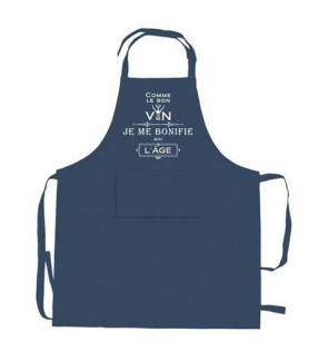 Winkler: Tablier bleu "je...