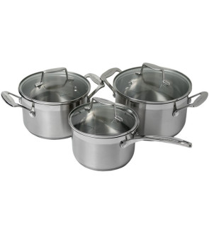 Scanpan: Set de 3 casseroles en inox Impact.