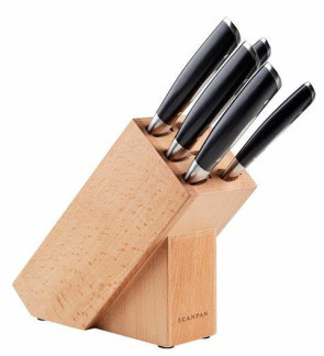 Scanpan: Set de 5 couteaux Classic et un bloc