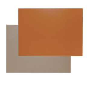 FreeForm: Set de table Taupe & Orange 40x30cm