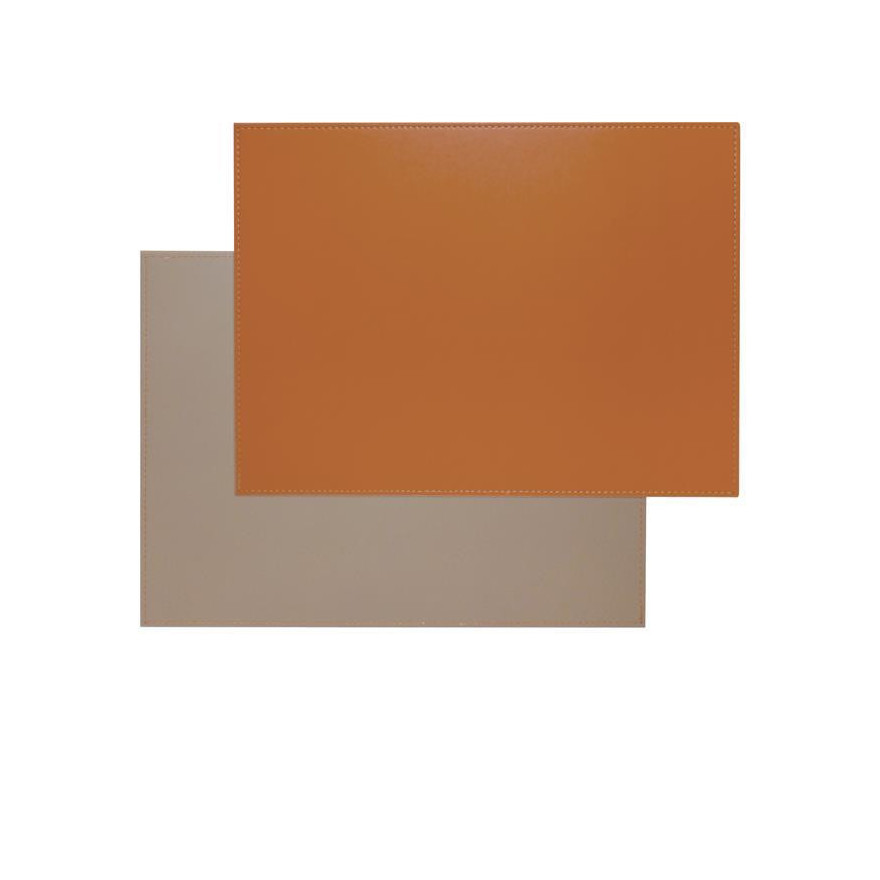 FreeForm: Set de table Taupe & Orange 40x30cm
