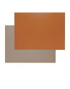 FreeForm: Set de table Taupe & Orange 40x30cm