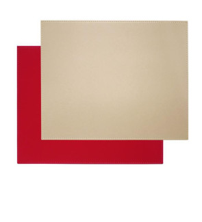 FreeForm: Set de table Taupe & Rouge 40x30cm