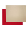 FreeForm: Set de table Taupe & Rouge 40x30cm