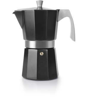 Ibili: Cafetière à expresso noire 6 tasses