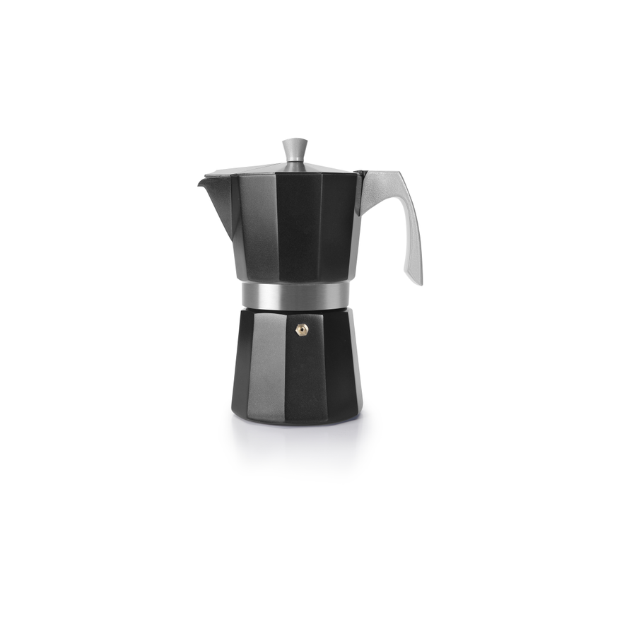 Ibili: Zwart espresso koffiezetapparaat 6 kopjes