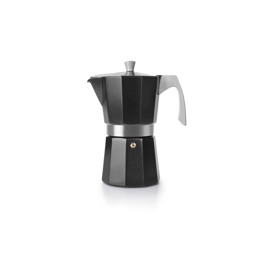 Ibili: Cafetière à expresso noire 6 tasses