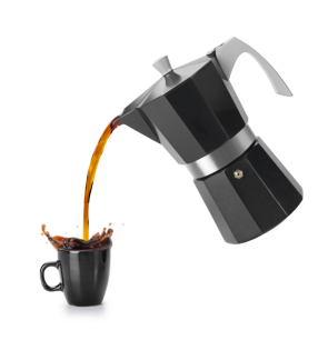 Ibili: Cafetière à expresso noire 6 tasses