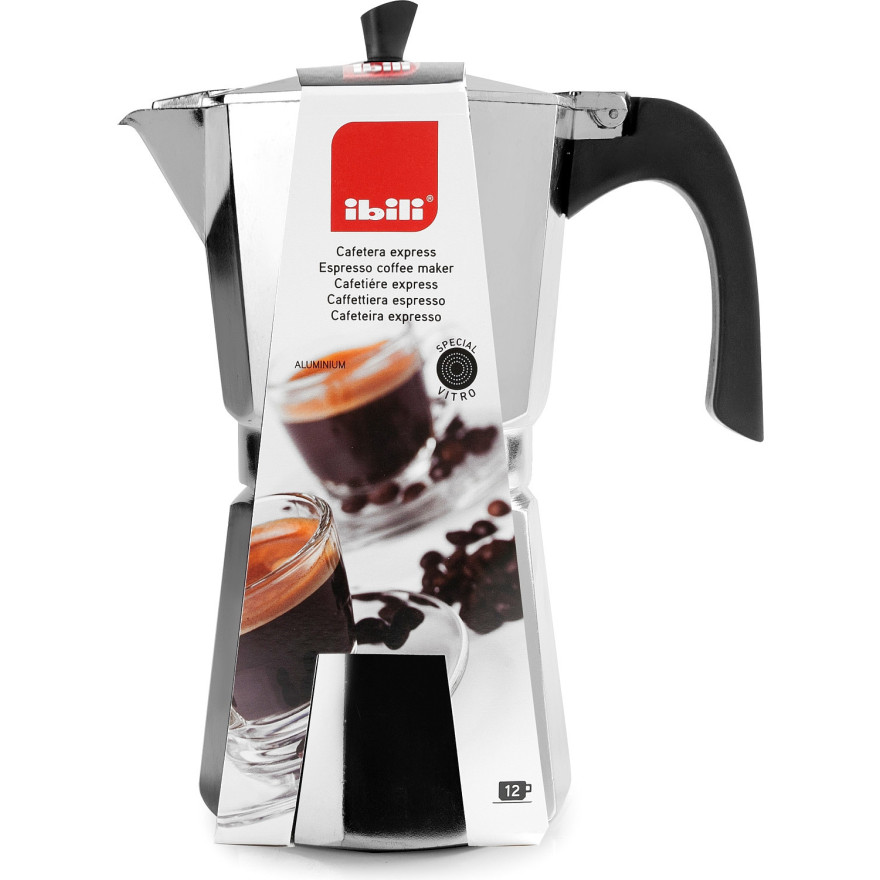 Ibili: Aluminium espresso koffiezetapparaat 9 kopjes