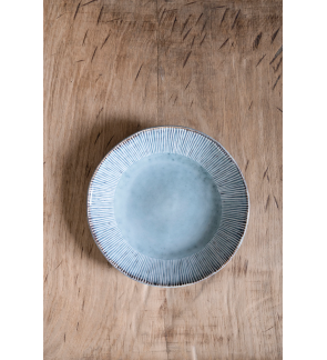 Dutch Rose: Organic Assiette dessert 21,5 cm bleu