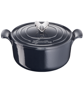Lagostina: Cocotte en fonte émaillée noire 26 cm