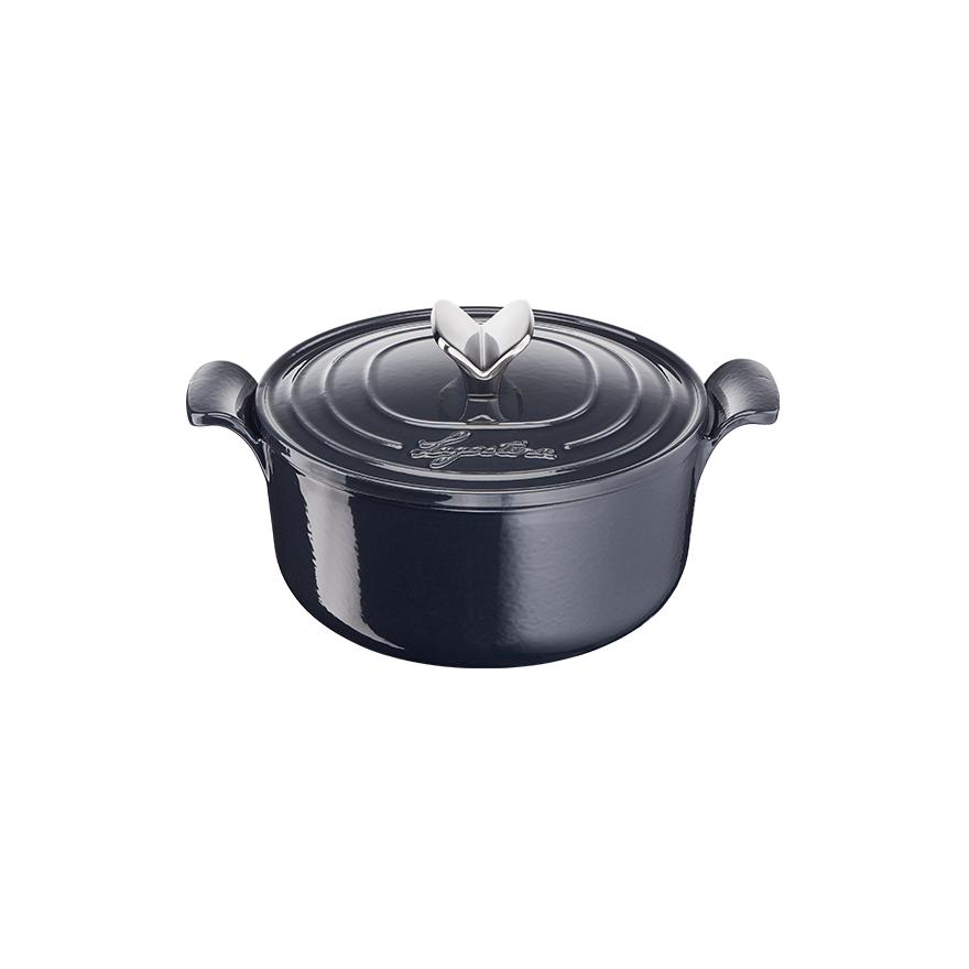 Lagostina: Cocotte en fonte émaillée noire 26 cm