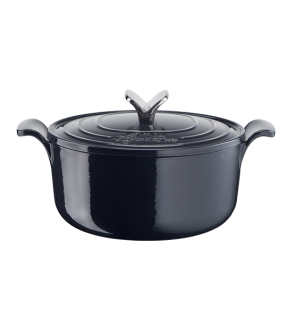 Lagostina: Cocotte en fonte émaillée noire 26 cm