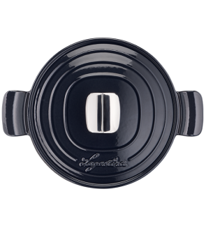 Lagostina: Cocotte en fonte émaillée noire 26 cm