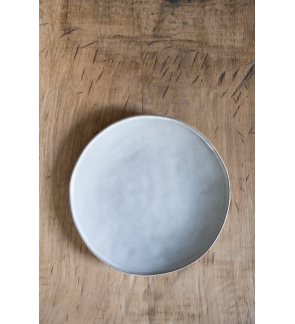 Dutch Rose: Organic Assiette plate 26,5 cm gris