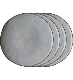 Dutch Rose: Organic Assiette plate 26,5 cm gris