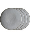 Dutch Rose: Organic Assiette plate 26,5 cm gris