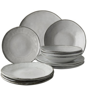 Dutch Rose: Organic Assiette plate 26,5 cm gris