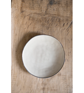 Dutch Rose: Organic Assiette plate 26,5 cm crème