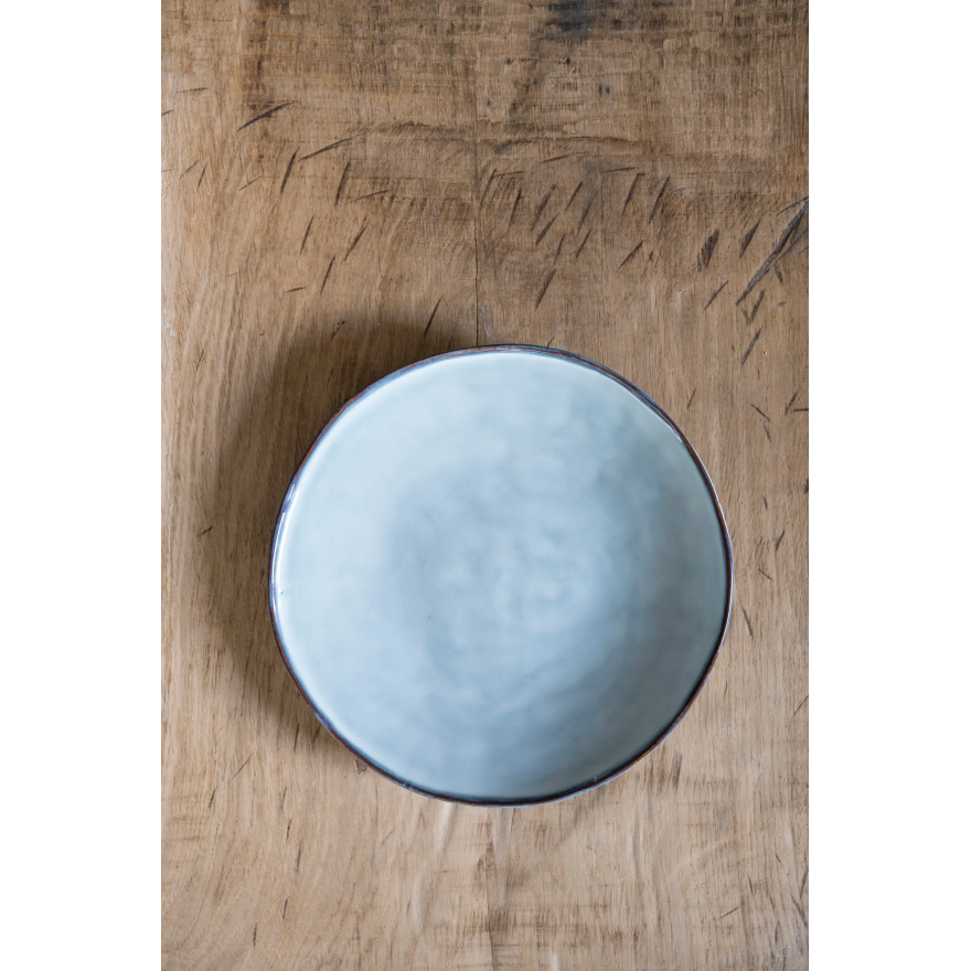 Dutch Rose: Organic Assiette plate 26,5 cm bleu