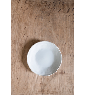 Dutch Rose: Organic Assiette plate 17 cm blanc