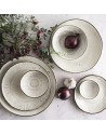 Dutch Rose: Organic Assiette plate 17 cm blanc