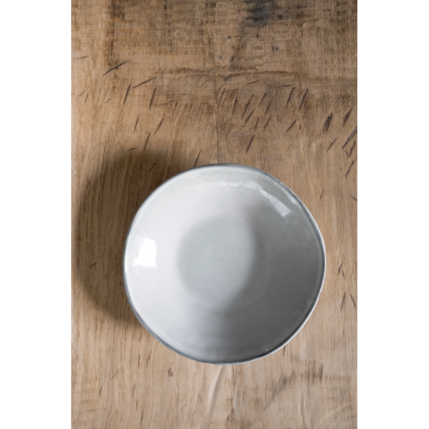 Dutch Rose: Organic Assiette creuse 23,5 cm gris