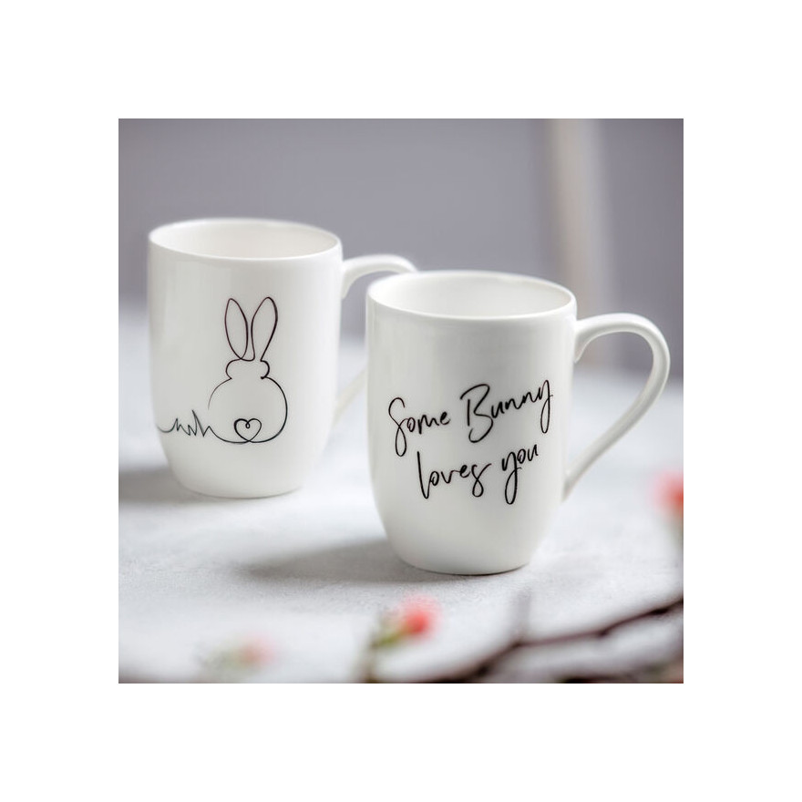 Villeroy & Boch: Statement Set de 2 Mugs "Some bunny loves you" 30 cl