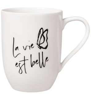 Villeroy & Boch: Statement Mug "La vie est belle" 30 cl