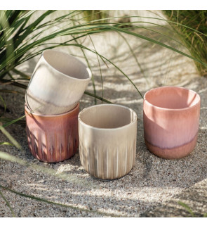 Villeroy & Boch: Perlemor Coral  Set van 2 mokken zonder handvat