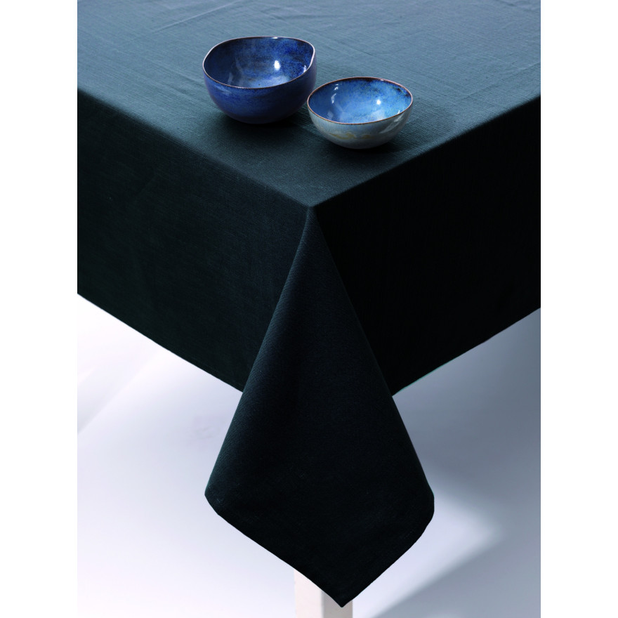 Tint:  Zwart katoenen tafelkleed  150x250cm.