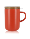 OGO: Rood kruidenthee pot steengoed 475ml.