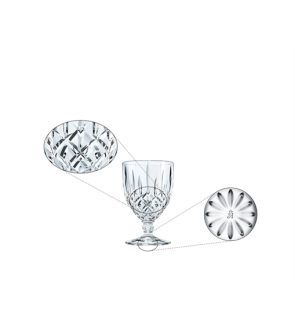Nachtmann: Set van 4 wijn/water bekers small Noblesse 12,5 cm kristal