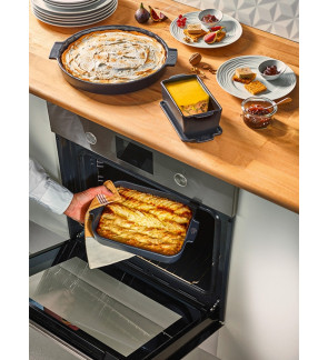 Peugeot:  Appolia Vlakke keramische oven rechthoek ardoise 22 cm.