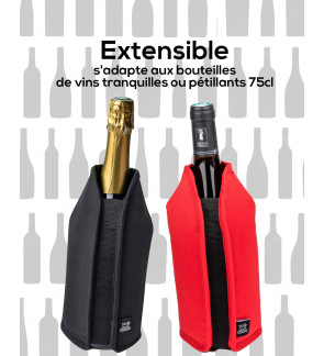 Peugeot:  Wijnen & Champagnes stretch koeler, rood, 23 cm.