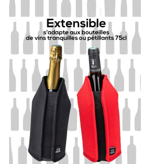 Peugeot: Frizz Rafraîchisseur extensible Vins & Champagnes, rouge, 23 cm