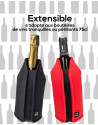 Peugeot: Frizz Rafraîchisseur extensible Vins & Champagnes, rouge, 23 cm