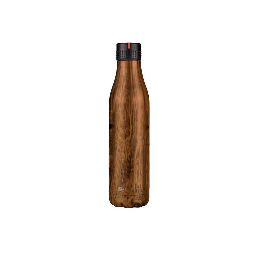 Les Artistes: bouteille isotherme 500 ml couleur bois