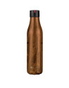 Les Artistes: bouteille isotherme 500 ml couleur bois